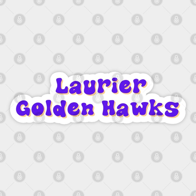 Laurier Golden Hawks Sticker by stickersbyjori